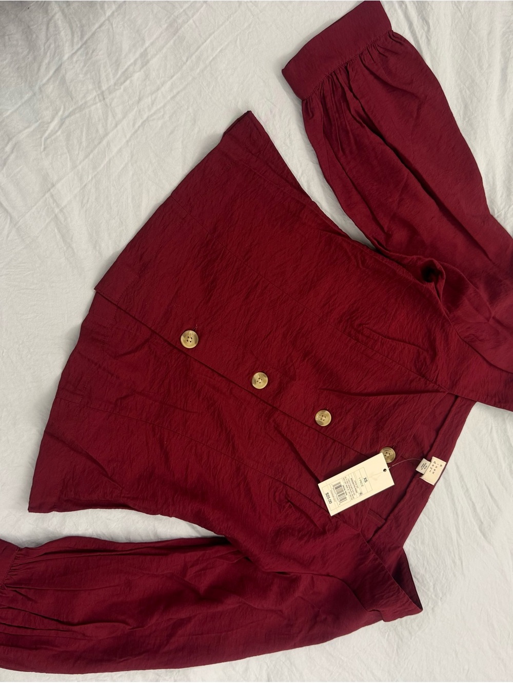 Category selection for red women's top